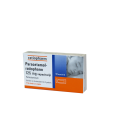 PARACETAMOL-RATIOPHARM 125mg svecītes N10